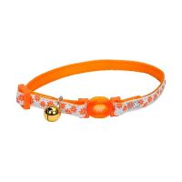 Safe Cat® Glow in the Dark Collar - in Orange Flower