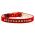 Velvet and Crystal Cat Collar (shown with breakaway safety buckle) - in Red