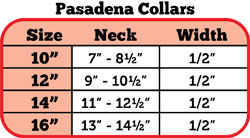 Pasadena Collar Sizing