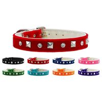 The Velvet Crystal and Pyramid Dog Collar collection