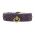 Tiara Crystal Dog Collar - in Purple with Purple stones