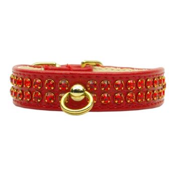 Fleetwood Collar in Red with Red Stones